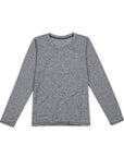 Women's Hybrid Long Sleeve Tee Heather Grey