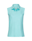 Women's Elite Sleeveless Polo Deep Teal
