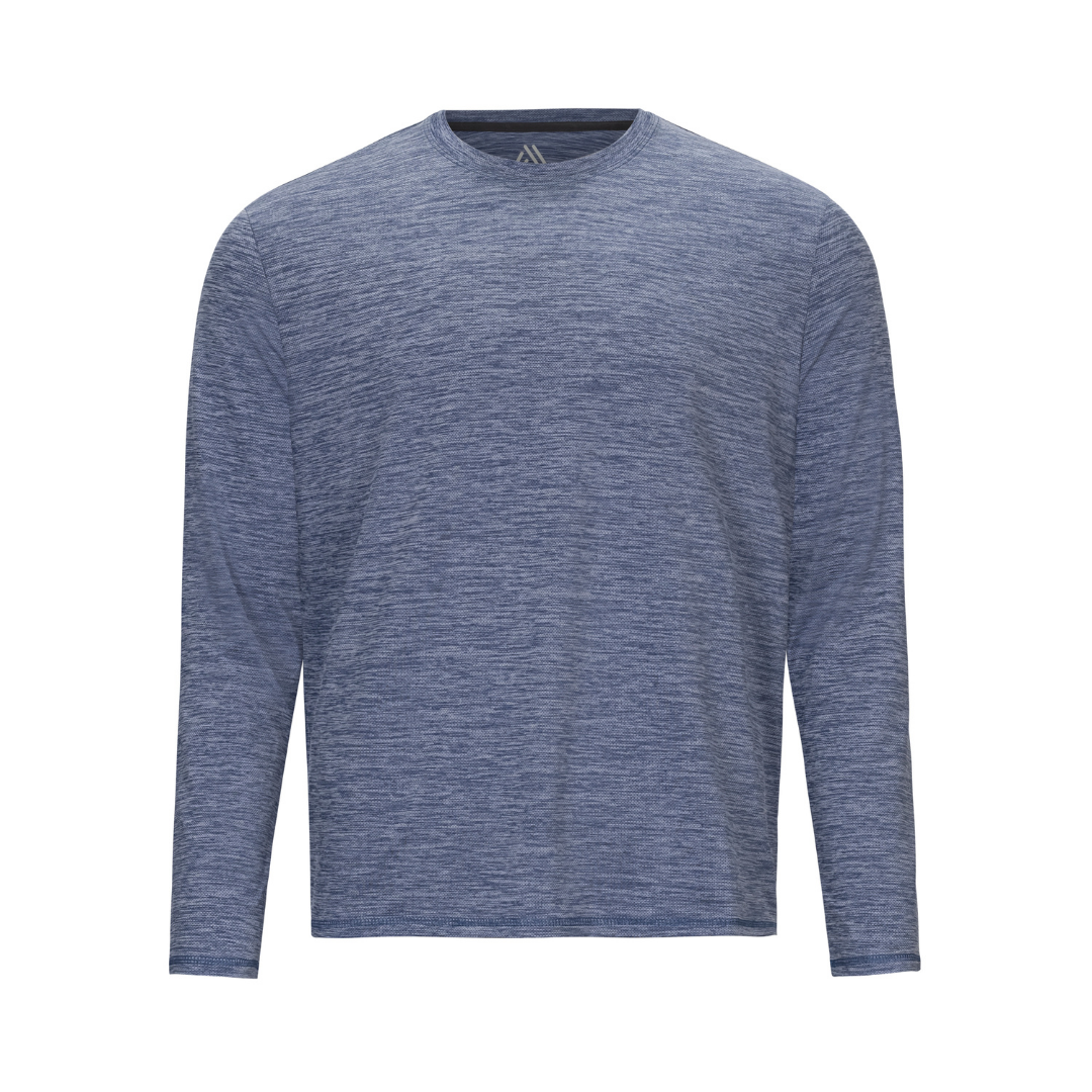 Men's Elite Long Sleeve Tee Blue Indigo