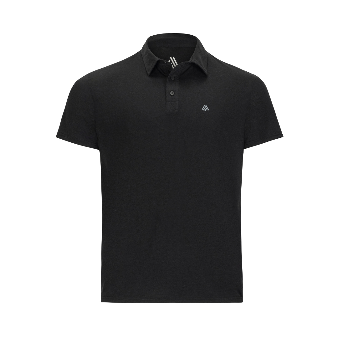 Men's Hybrid Polo Black