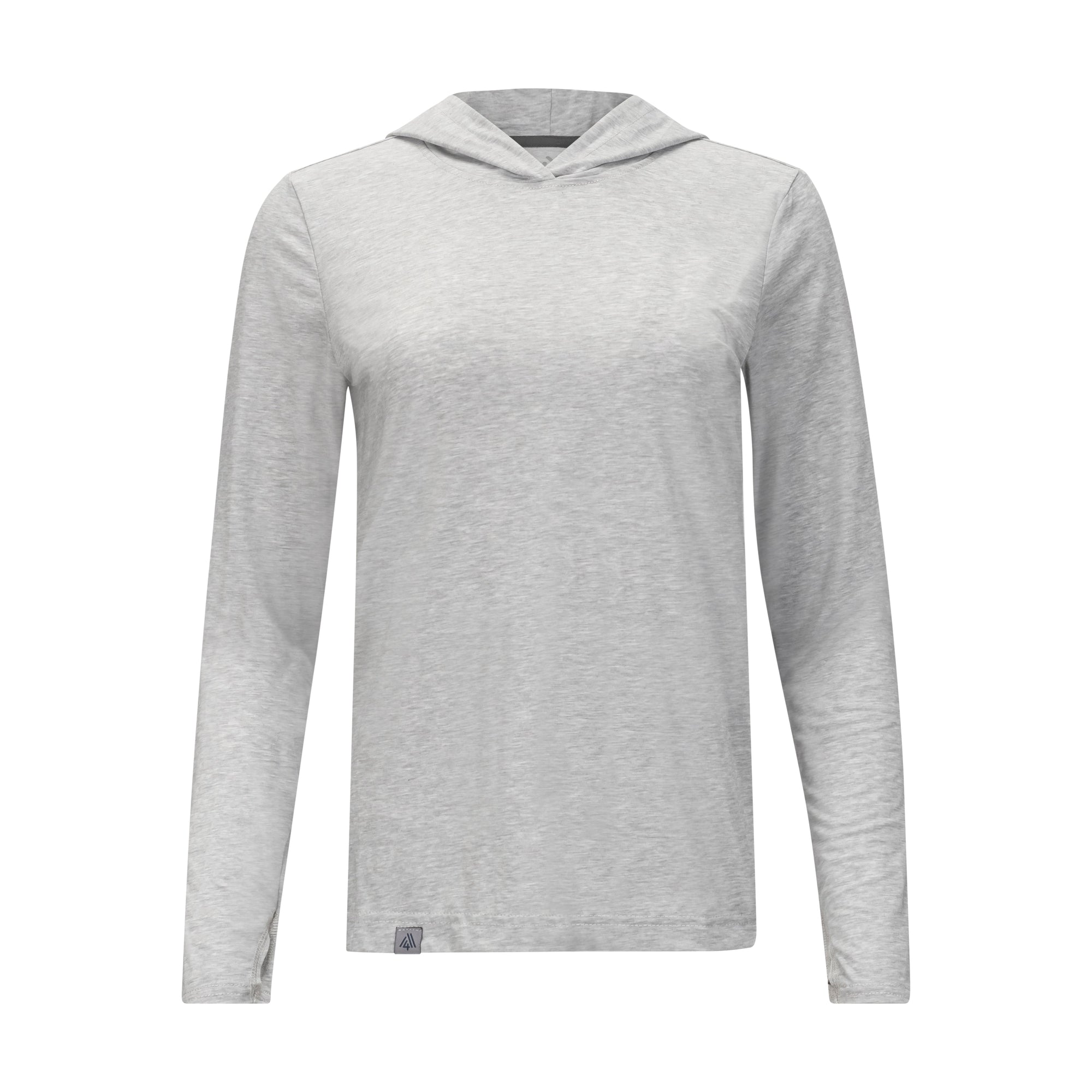 Women&#39;s Hybrid Hoodie Heather Silver