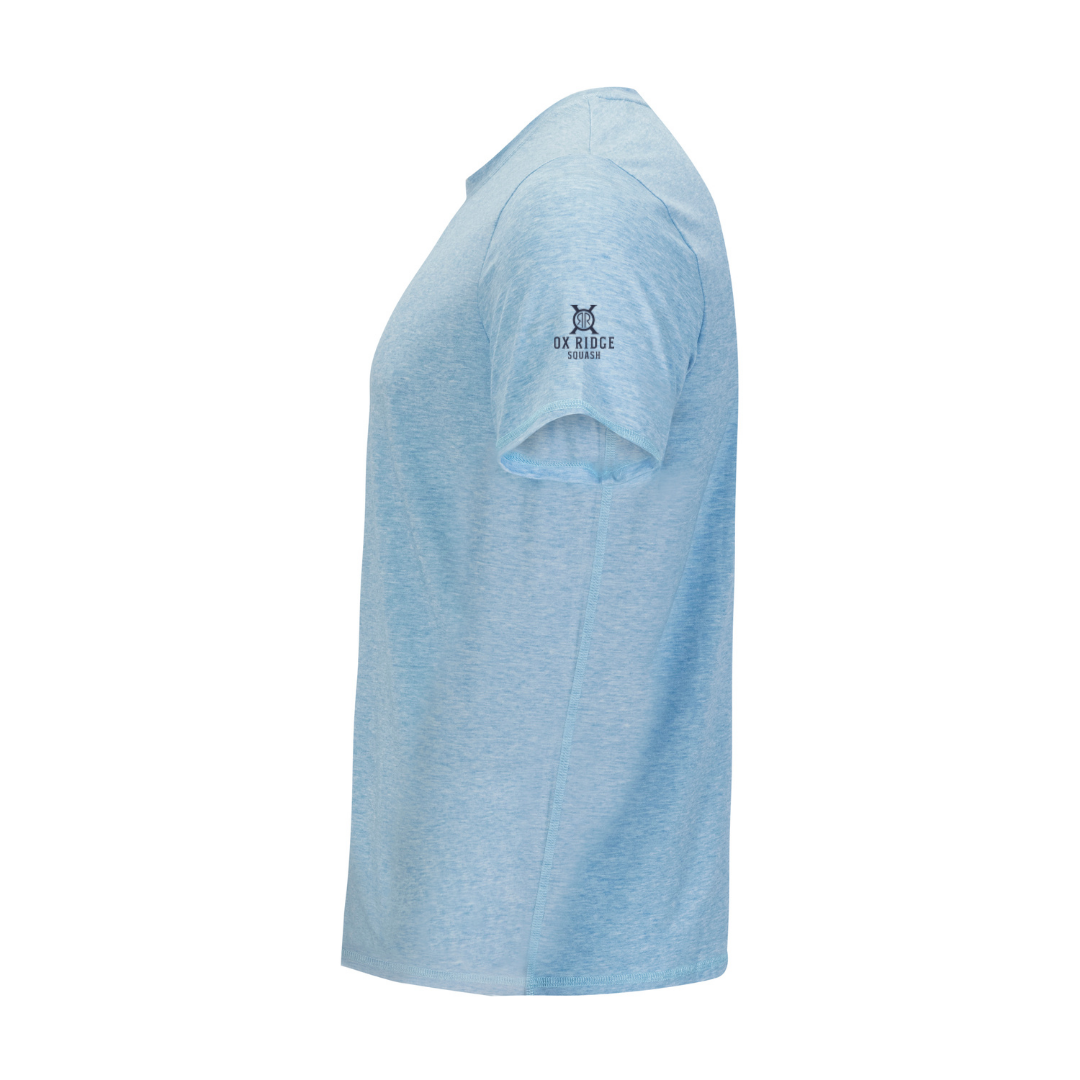 Youth Hybrid S/S Tee - Heather Blue